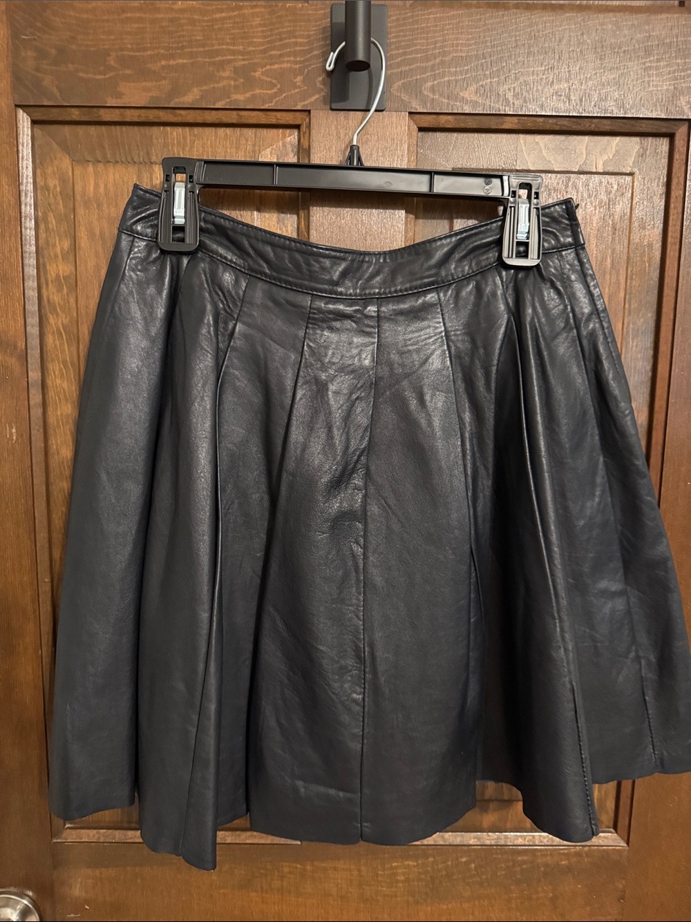 ASOS Leather (real) Pleated Women's Skirt
